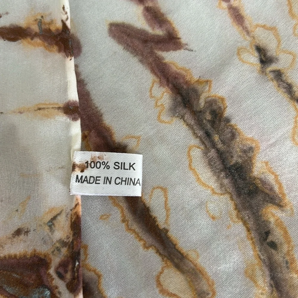 100% Silk Tie Dye Scarf